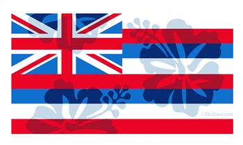 Hawaii Floral Flag