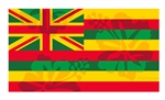 Hawaii Floral Flag Yellow