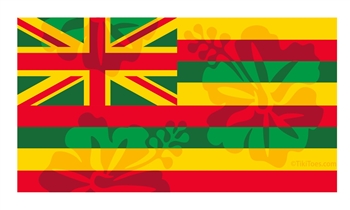 Hawaii Floral Flag Yellow