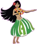Maui Hula Girl Printed