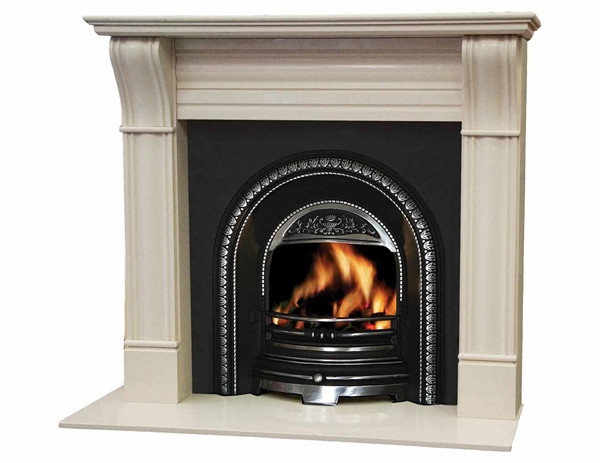 IRISH CORBEL, FIRE SURROUND, IVORY PEARL