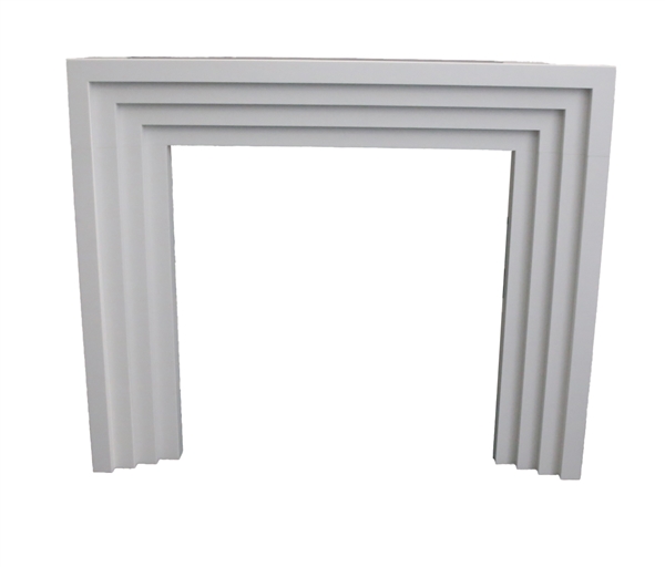 OBSIDIAN, FIRE SURROUND, POLAR WHITE
