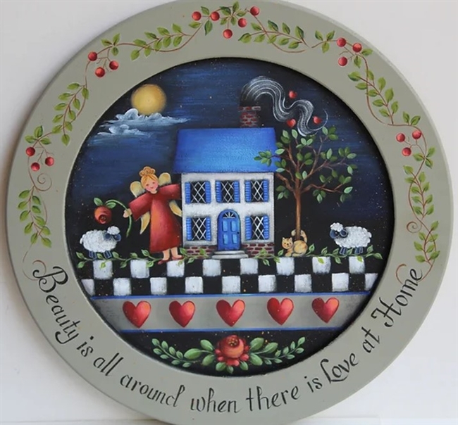 VIDEO from Feb 12 - Home and Heart Plate design by Rosemary West CDA (Class video & Enhanced Chat Notes)