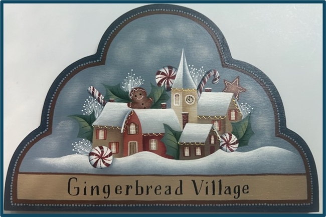 VIDEO from Sept 20, 2024  - Gingerbread Village by Nancy Scott CDA (Class video, epacket & Enhanced Chat Notes)