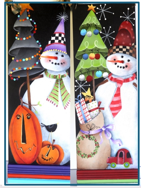 Oct 19 - Halloween Snow & Christmas Snow designed by Shara Reiner CDA & taught by Linda La Rocco ~ INCLUDES THE SURFACE & USA shipping