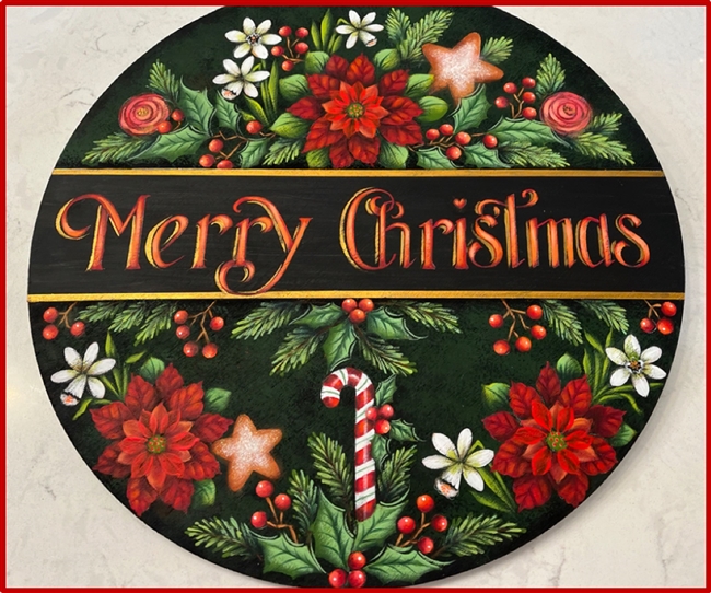 VIDEO from Oct 16 & 23, 2024 -  Merry Christmas Florals by Rosemary West CDA (Epacket, class video & Enhanced Chat Notes)