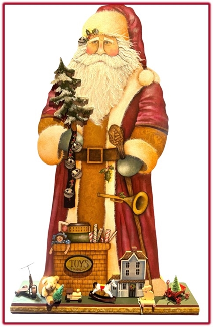Feb. 25, March 4 and 11, 2025 - Old World Father Christmas, by Lynne Andrews (Class video, epacket & Enhanced Chat Notes)
