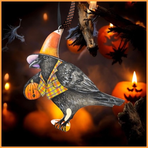 VIDEO from Sept. 25, 2025 - Candy Corn Crow,  by Lynne Andrews