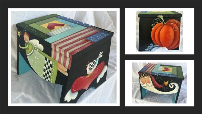 July 25, 2026 -  "Riser for all Seasons" by Shara Reiner CDA & taught by Linda LaRocco (includes the stool & USA shipping)