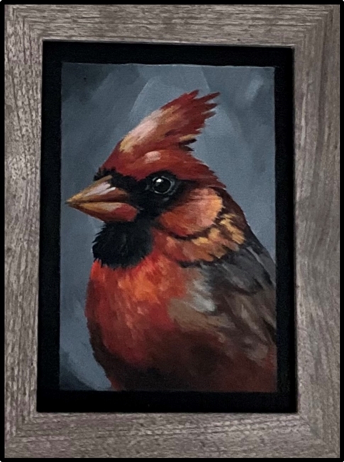 May 17 (Friday 8 PM to 10 PM, ET)) - Cardinal Red by Suzanne Mikulka CDA
