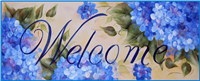 May 18 (Saturday 10 AM to 2 PM, ET) - Hydrangea Welcome Plaque by Maureen Baker