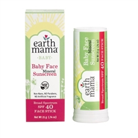 Earth Mama Baby Face Mineral Sunscreen Face Stick SPF 40