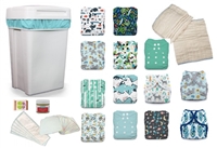 Cloth Diaper Home Wash Bundle - Mixed Styles (wash every 3 days)