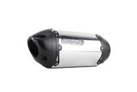 Honda CBR500R (2016-2022)/CB500F (2016-2018) S1R Black Aluminum Slip-On Exhaust by Two Brothers