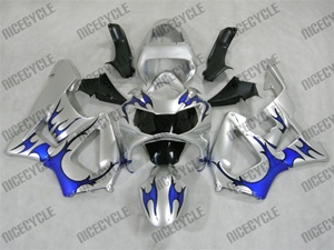 Honda CBR 929RR Silver/Blue Tribal Fairings