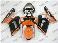 Kawasaki ZX6R Orange/Black Monster-ous Fairings