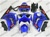 Kawasaki ZX6R Black Flame/Blue Fairings