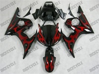 Yamaha YZF-R6 Red Tribal Fairings