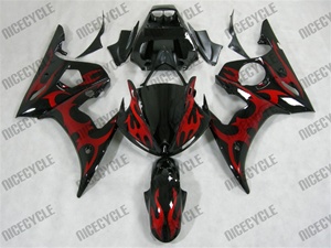 Yamaha YZF-R6 Red Tribal Fairings