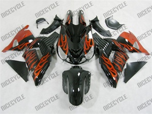 Kawasaki ZX14R Orange Fire Fairings