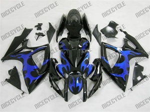 Tribal Blue Suzuki GSX-R 600 750 Fairings