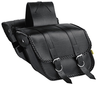 Compact Braided Slant Saddlebags