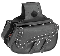 River Road Compact Slant Medium Studded Saddlebags