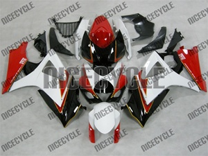 Suzuki GSX-R 1000 White/Red/Black Fairings