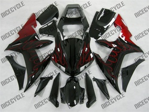 Yamaha YZF-R1 Red Flame Fairings