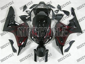 Honda CBR 1000RR Black/Red Flame Fairings