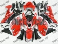 Kawasaki ZX6R Red/Black Race Style Fairings