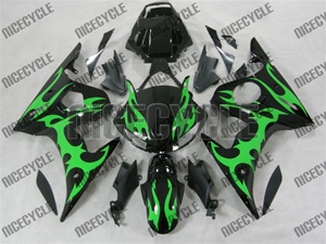 Yamaha YZF-R6 Green Tribal Fairings