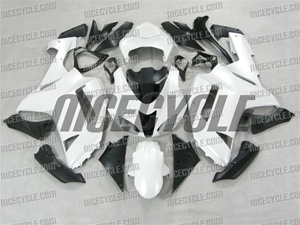 Kawasaki ZX6R Gloss White Fairings