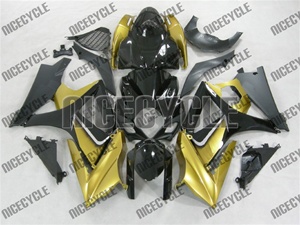 Suzuki GSX-R 1000 Gold on Black Fairings