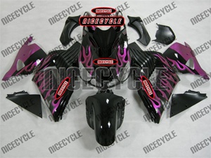 Kawasaki ZX14R Pink Flame Fairings