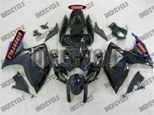 Blue Flames Suzuki GSX-R 600 750 Fairings