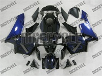 Honda CBR 600RR Blue Flame on Black Fairings