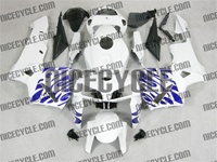 Honda CBR 600RR White/Blue Tribal Fairings