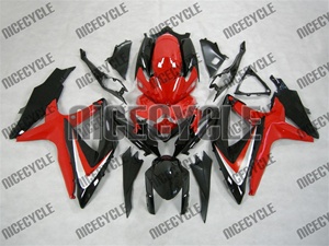 Suzuki GSX-R 600 750 Red/Black OEM Style Motorcycle Fairings