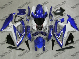 Suzuki GSX-R 600 750 Plasma Blue/White Fairing