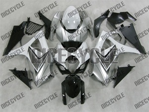 Suzuki GSX-R 1000 White/Silver Fairings