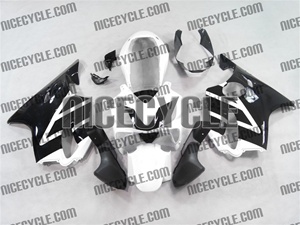 White/Black Honda CBR 600 F4i Fairings