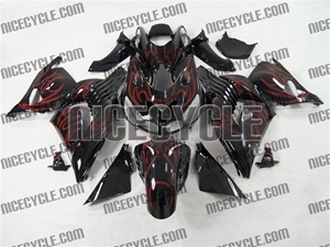 Kawasaki ZX14R Red Tribal Fairings