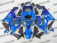 Kawasaki ZX6R Plasma Blue Fade Fairings