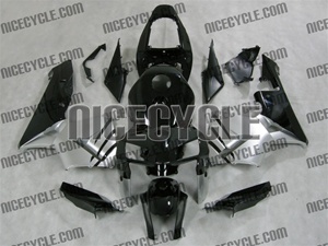 Honda CBR 600RR Black/Silver Fairings