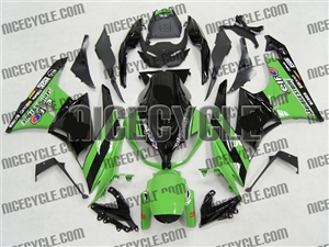 Green/Black Monster-ous Kawasaki ZX6R Fairings