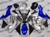 Kawasaki ZX10R Silver/Blue Fairings