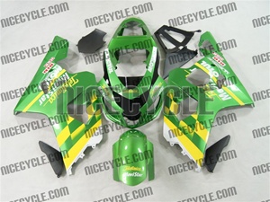 Green Movistar Suzuki GSX-R 600 750 Fairings