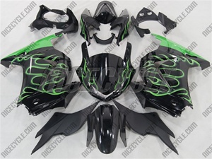 Green Fire Ninja 250R Fairings