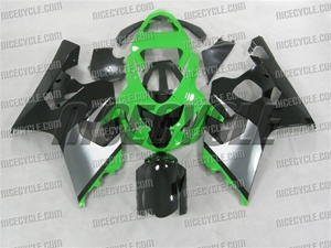 Green/Black Suzuki GSX-R 600 750 Fairings